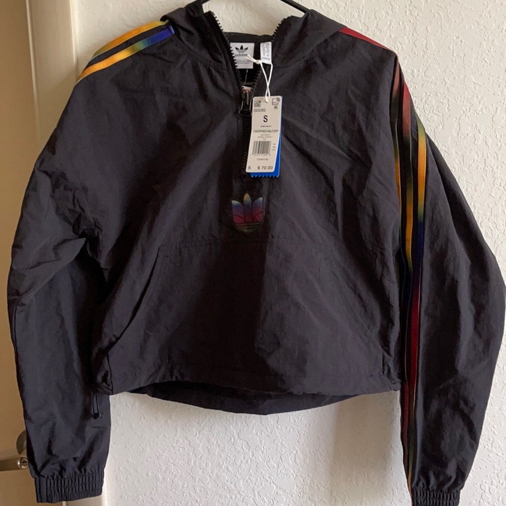 Adidas crop top jacket